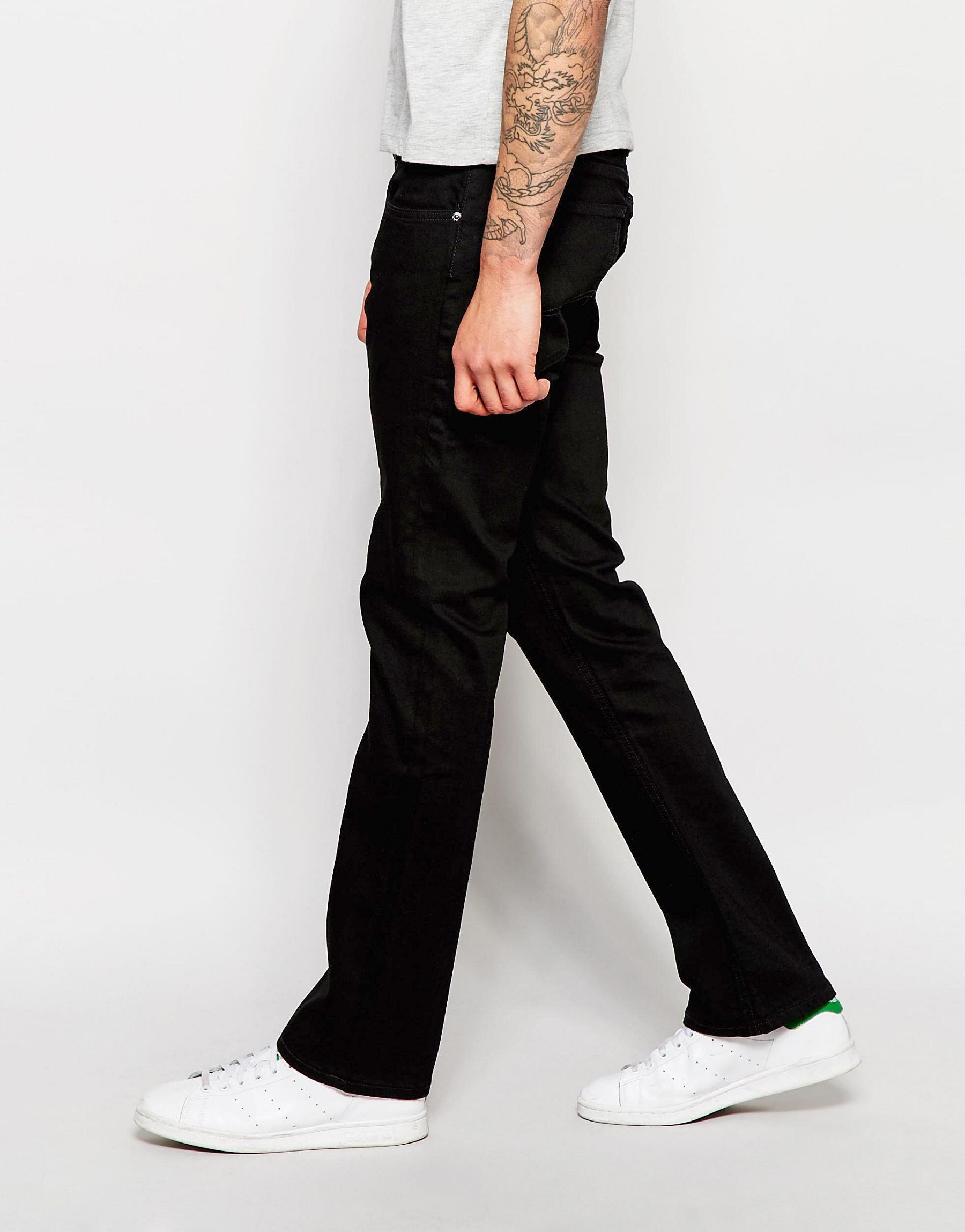 lee high baggy jeans homme black